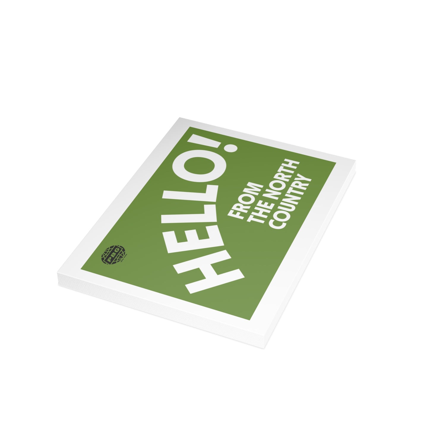 Hello From the North Country Postcard Bundle (Green)