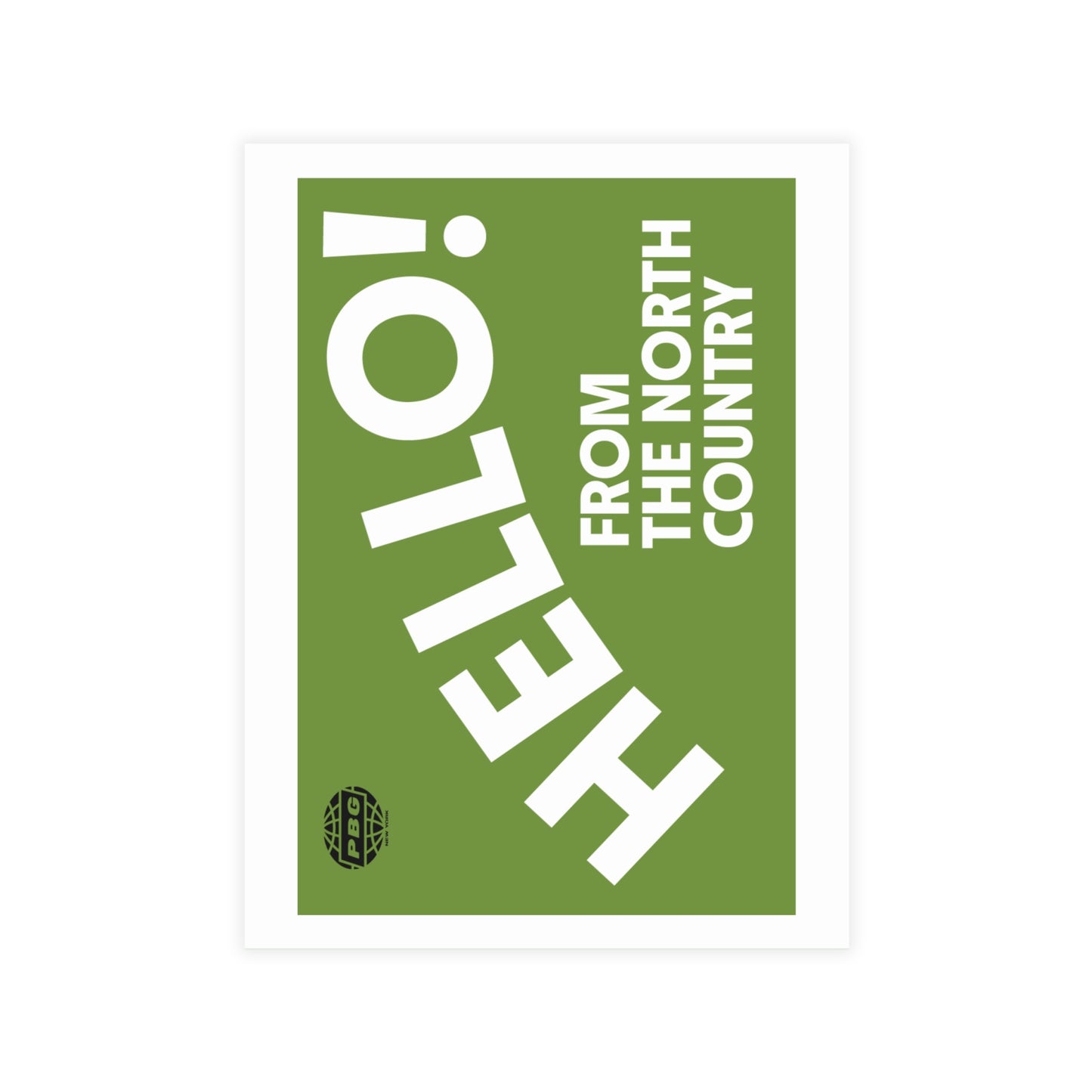 Hello From the North Country Postcard Bundle (Green)