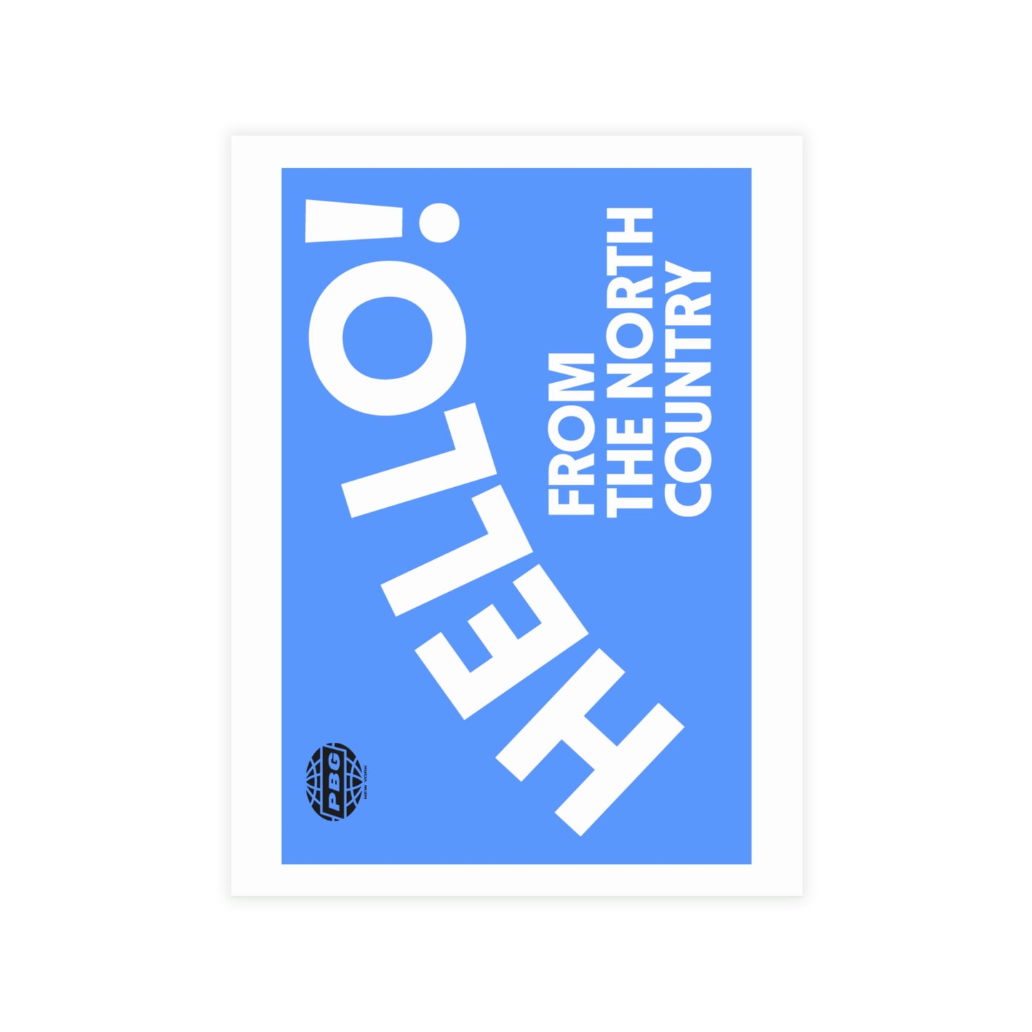 Hello From the North Country Postcard Bundle (Blue)