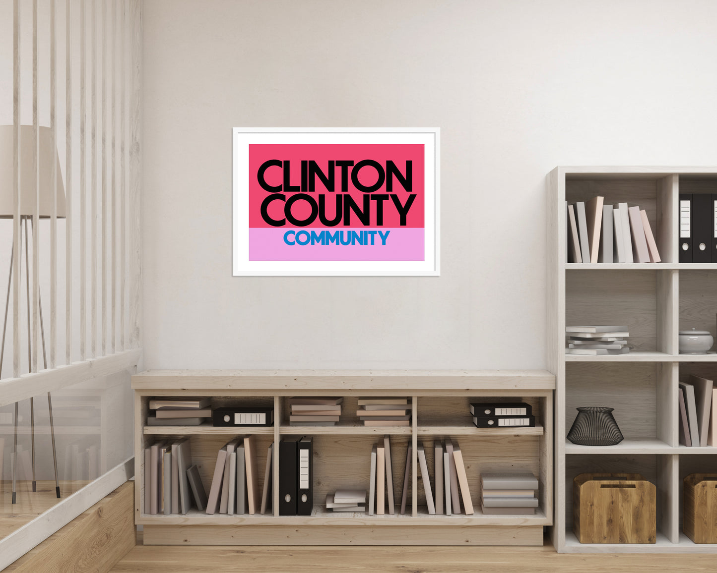 Clinton County Vintage Sign Poster